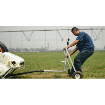 equipamento de irrigação com carretel de mangueira para fazenda inteligente